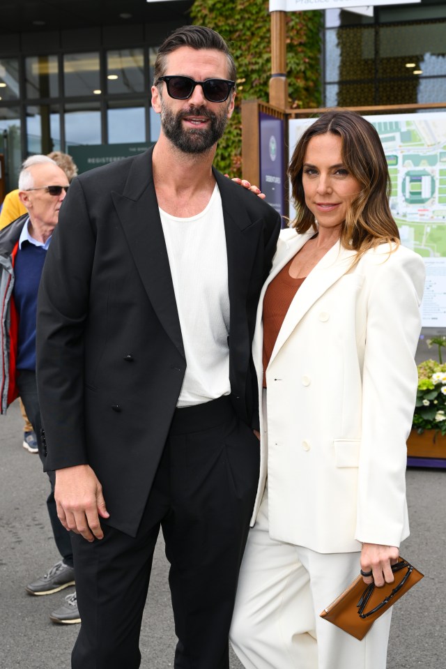 Mel joined the celebs at Wimbledon