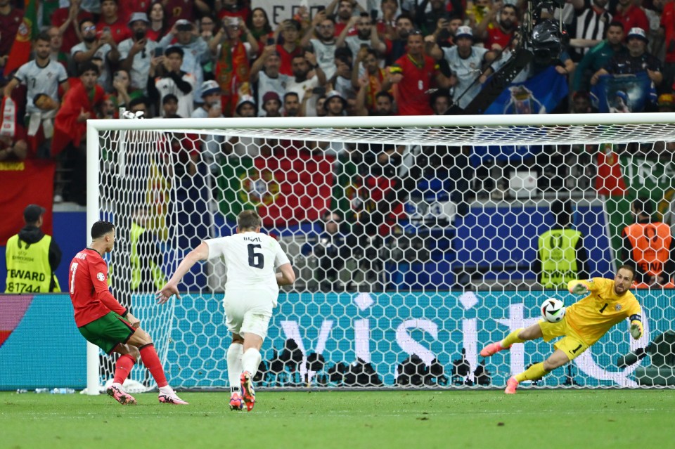 Cristiano Ronaldo saw his penalty saved by Jan Oblak