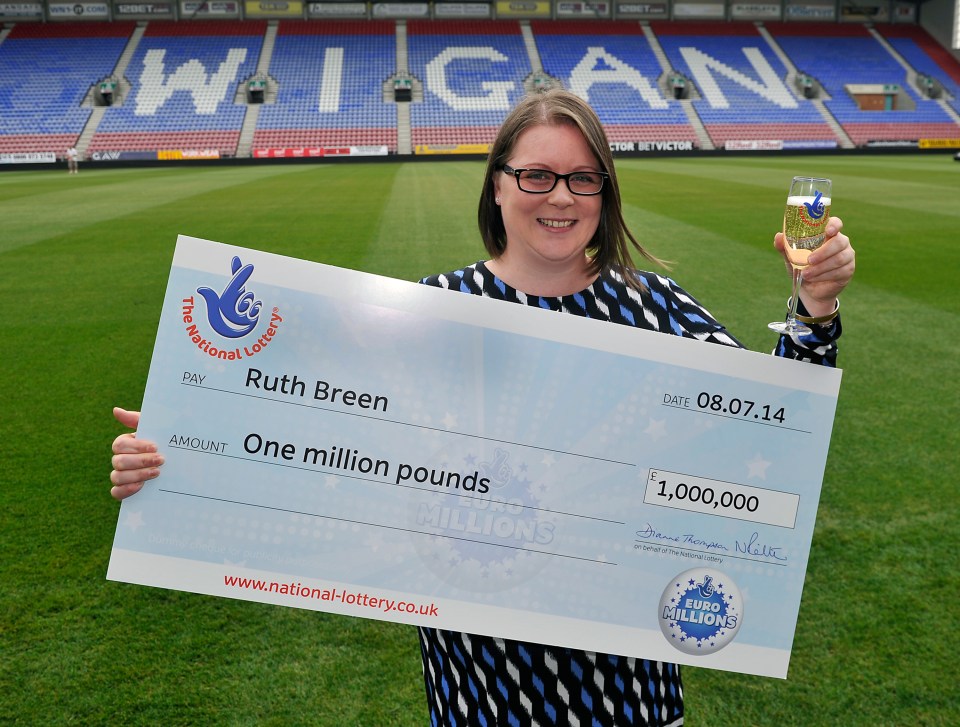 Midwife Ruth Breen, from Wigan, became a millionaire in July 2014