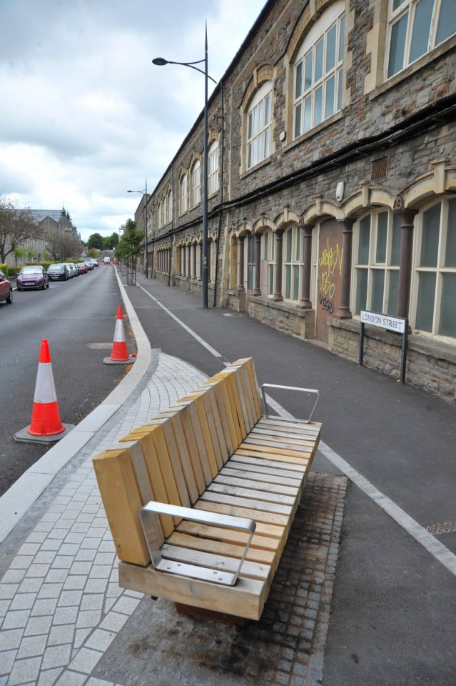 A Swindon Borough Council spokesperson said the bench is part of a series of ''enhancements'