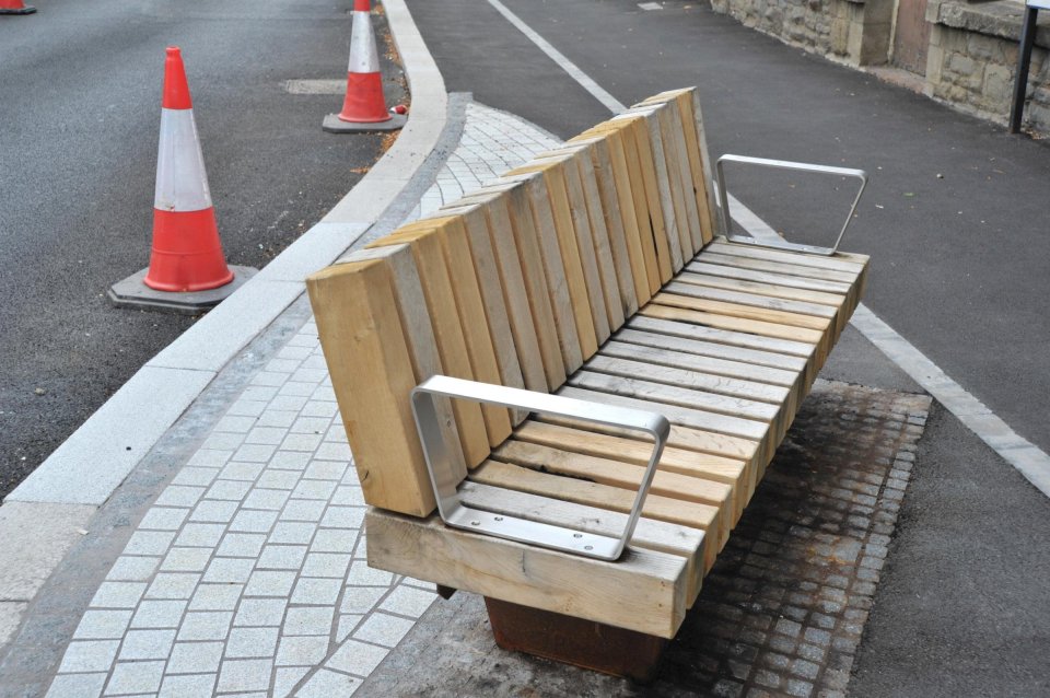 Residents have slammed the new bench as being a 'waste of money'