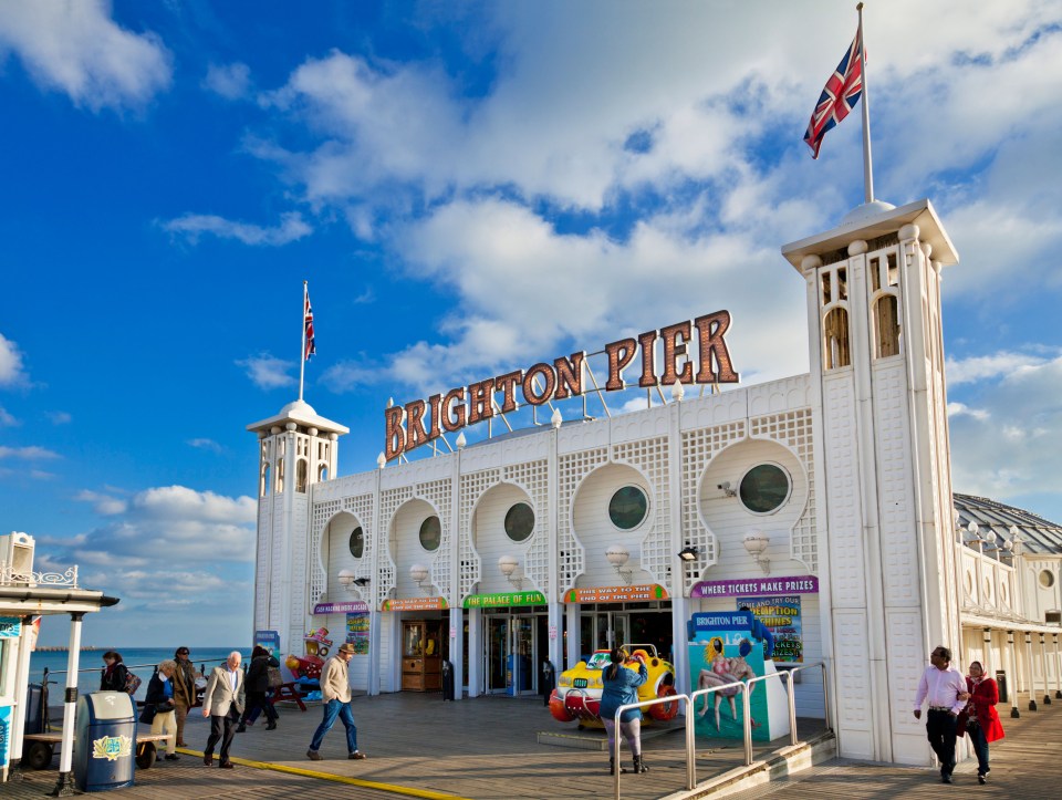 For a traditional day at the seaside head to Brighton Palace Pier