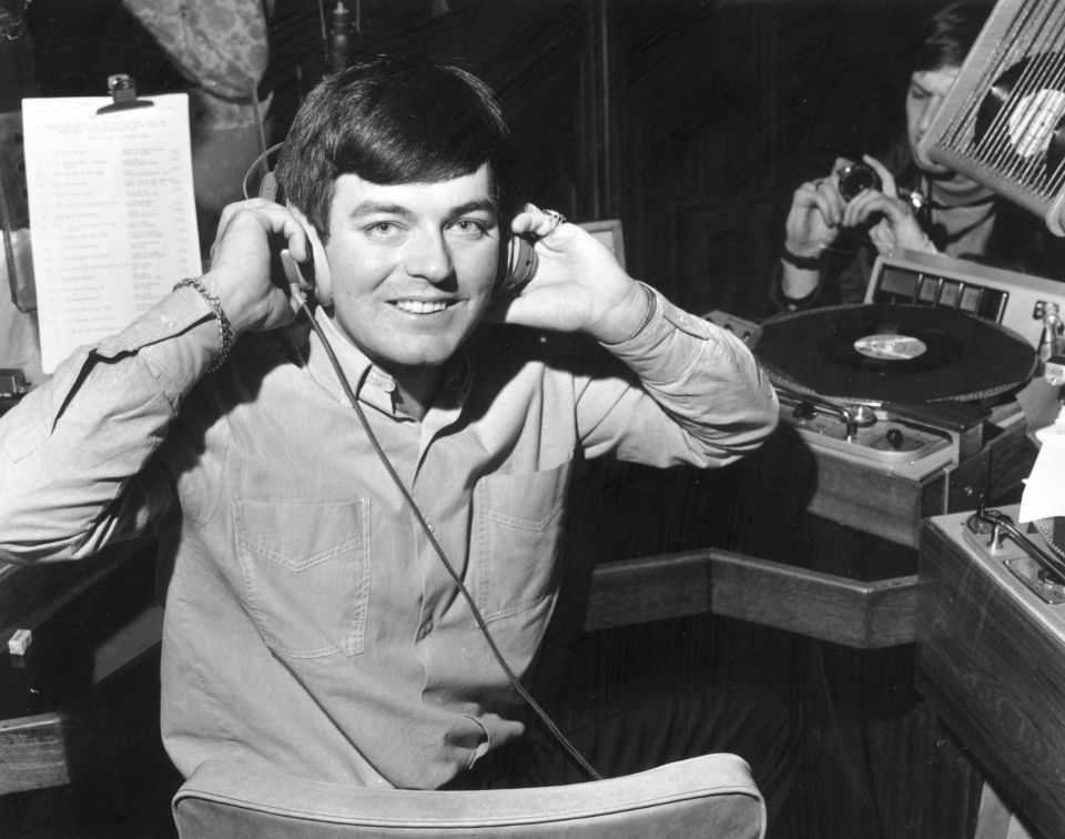 Tony Blackburn made his radio DJ debut in 1964.