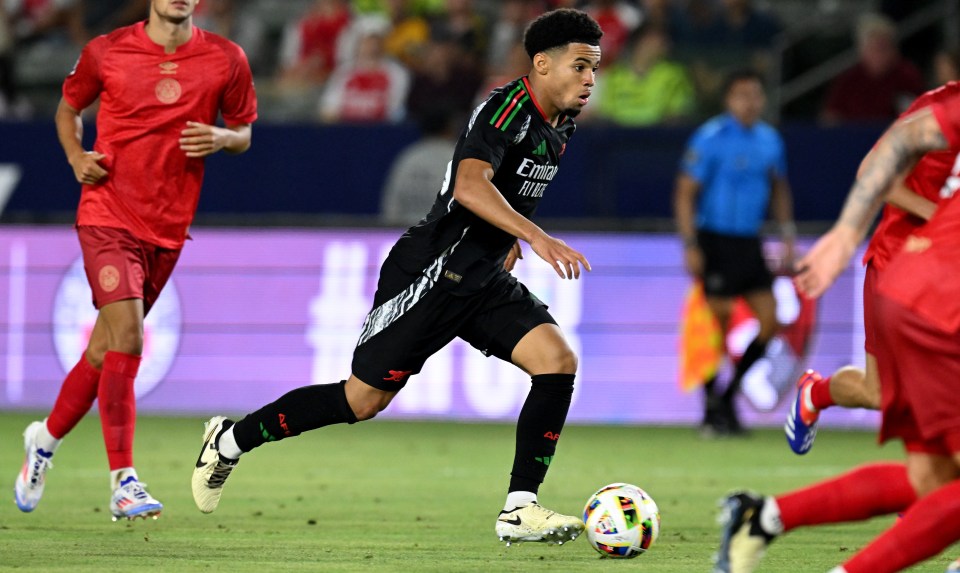 a soccer player wearing a jersey that says emirates on it