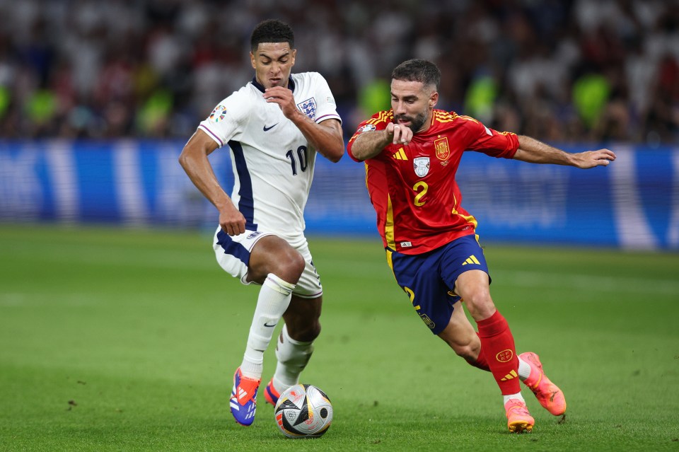 Bellingham and Carvajal were on opposing sides in the Euro 2024 final