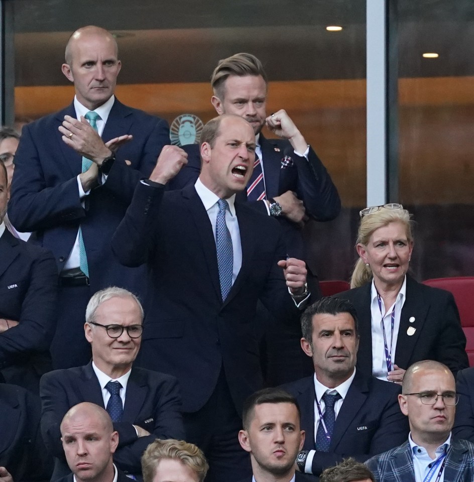 It has also been confirmed that Prince William will attend the Euros final in Germany today