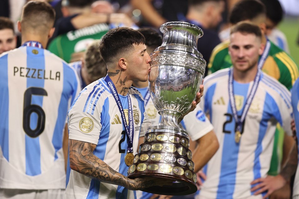 Fernandez filmed himself and his Argentina teammates singing the chant after their Copa America final victory over Colombia