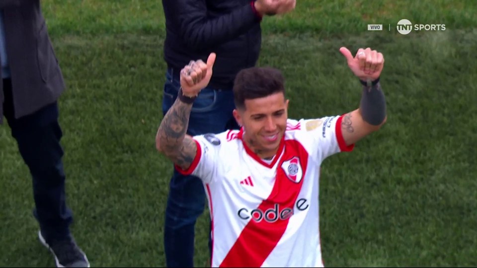 He made an appearance at the River Plate stadium