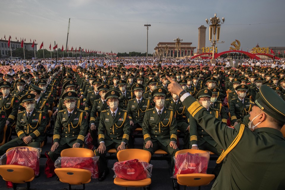 China has a significantly bigger army than Taiwan - with more than 2 million soldiers