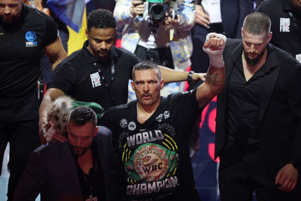 Usyk has been tipped to take up a new sport if he wins the rematch