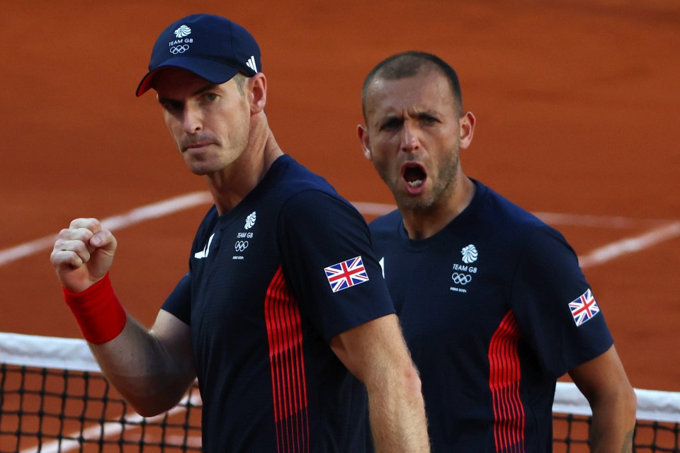 Murray and partner Dan Evans miraculously fought back from five match points to win