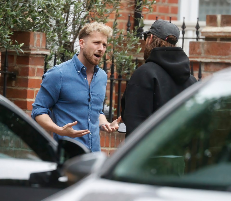 Sam Thompson has admitted he faked rowing in the street with Pete Wicks