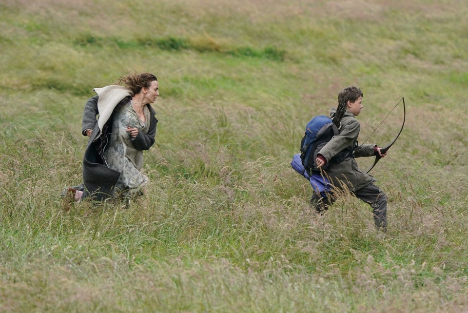 The 31-year-old actress looked in character while filming the sequel to 28 Days Later