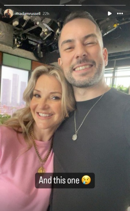 Adam also shared a selfie with Morning Live star Helen