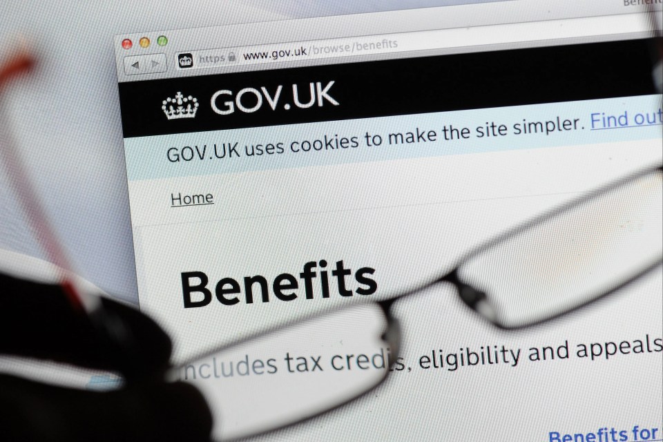 a pair of glasses is looking at the gov.uk website