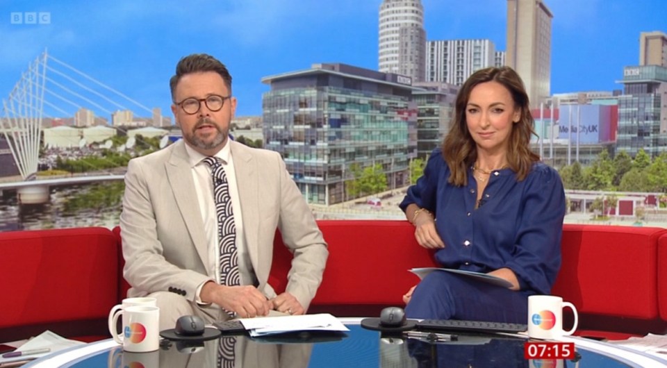 The longtime presenter reunited with a glamorous looking Sally Nugent