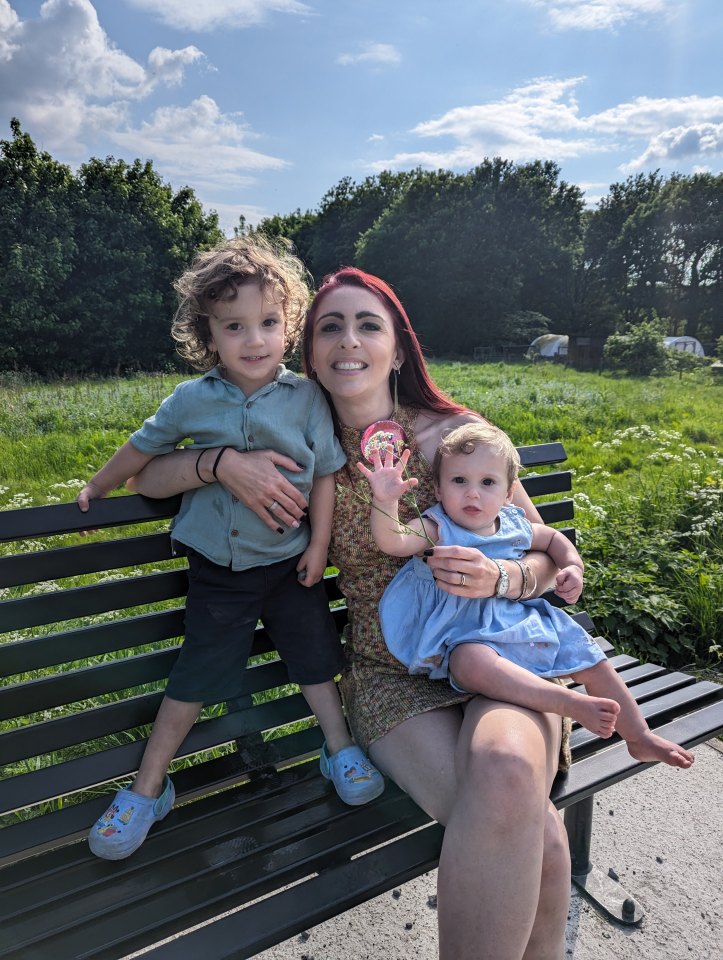 Charlotte Owen and her children Seb and Harriet