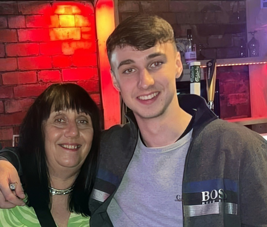 Jay Slater, 19, vanished three weeks ago in Tenerife. Pictured here with his mum Debbie Duncan