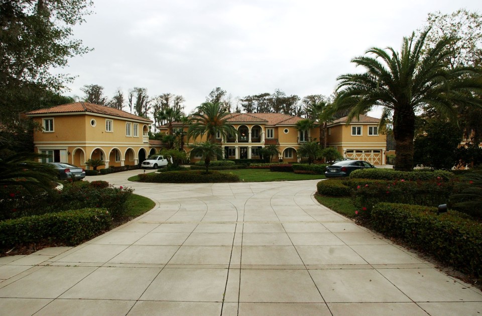 Lou lived in luxury in his Florida mansion