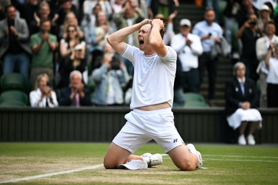 Harri Heliovaara won his maiden Wimbledon title yesterday