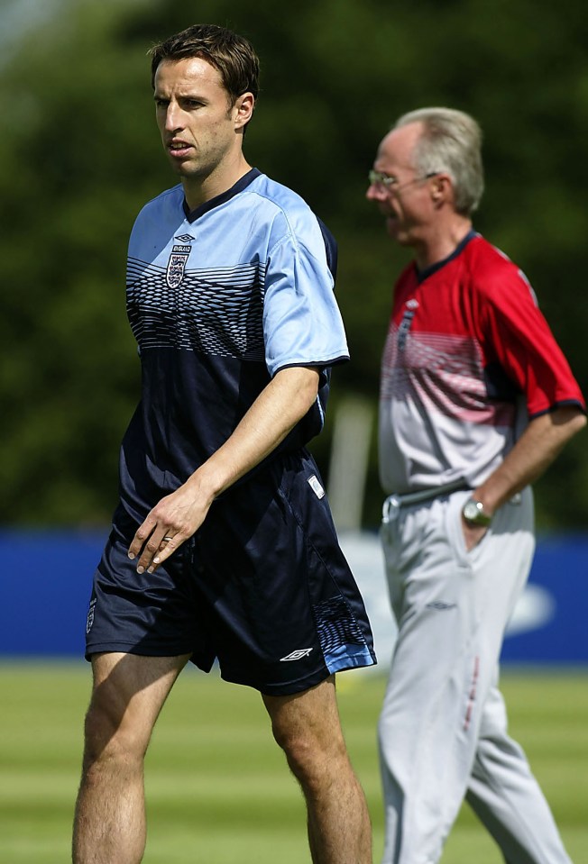 Gareth Southgate was a regular for the Three Lions under the Swede