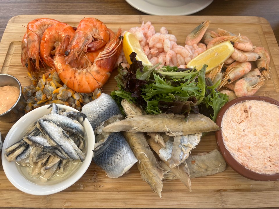 The Maldon Smokehouse's delicious seafood platter (£70 for two)