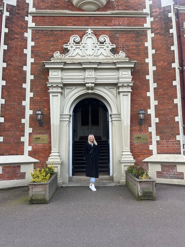 Georgie exploring the Essex estate