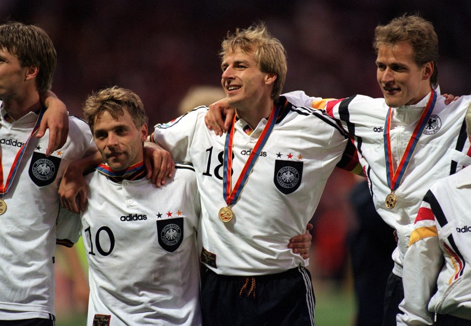 Jurgen Klinsmann and Germany drank their hotel dry after winning the Euros