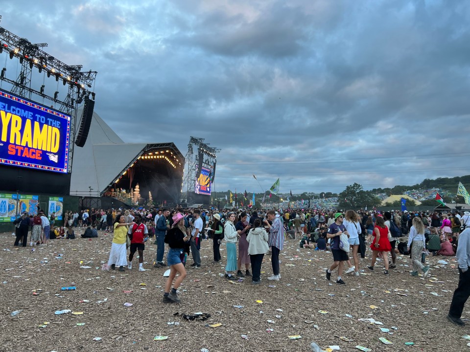 There was plenty of space for the festival-goers who did turn up for SZA's set