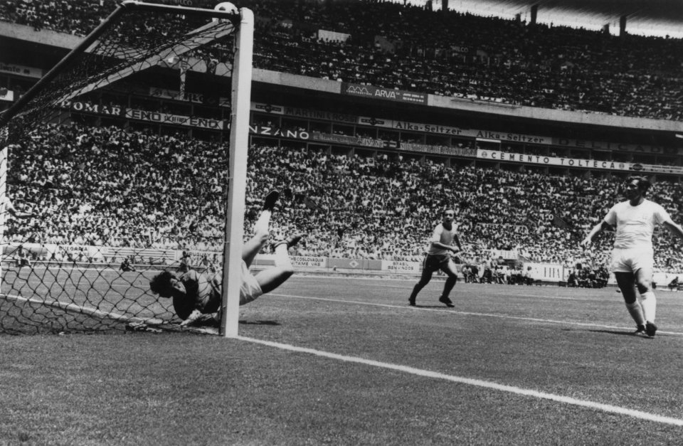 Gordon Banks' iconic save from Pele at the 1970 World Cup