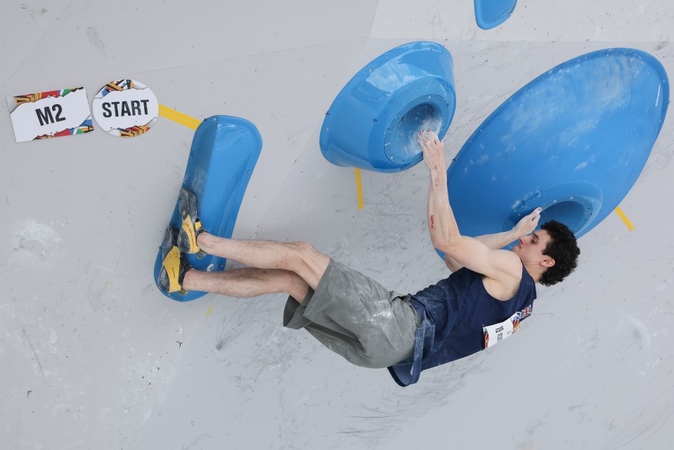 Hamish McArthur qualified for the sport climbing at the Paris 2024 Olympics