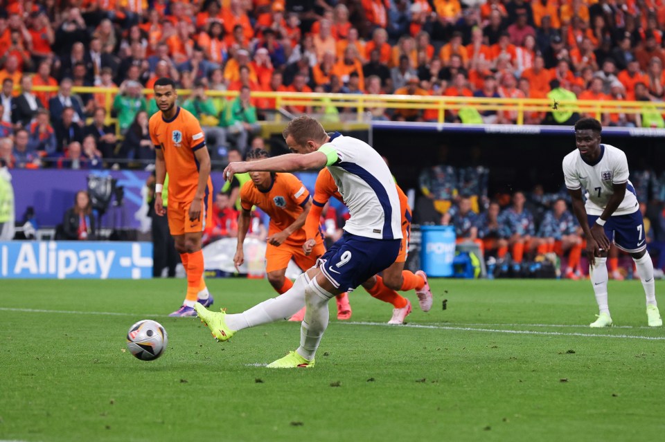 Kane netted the controversial penalty to level the scores for England