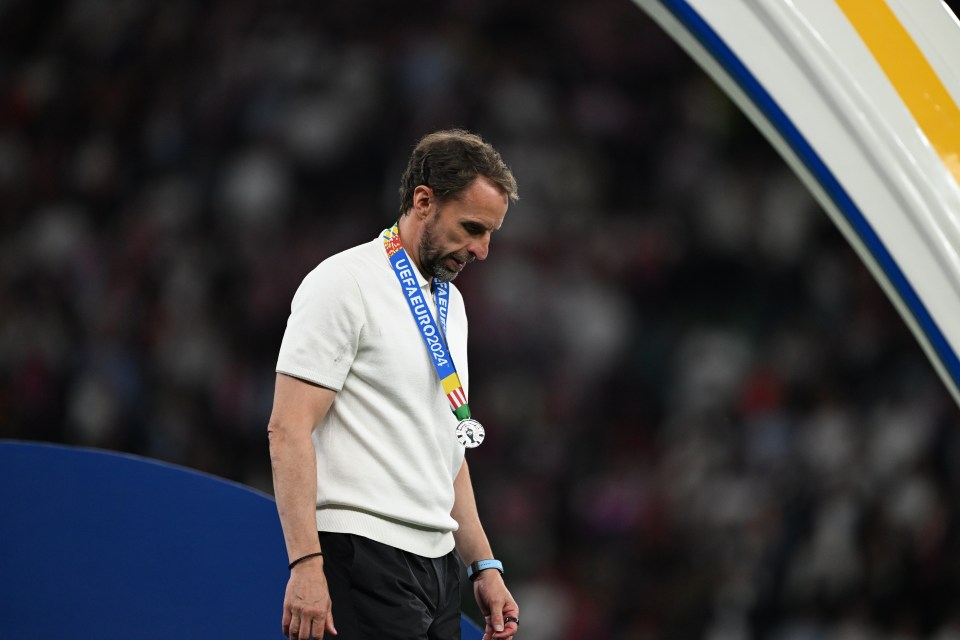 Gareth Southgate cut a dejected figure after England's Euro 2024 final defeat to Spain