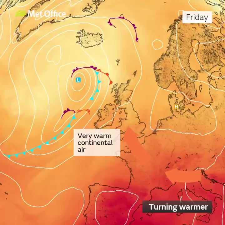 Temperatures are set to hit 30°C in certain parts of the UK over the coming days