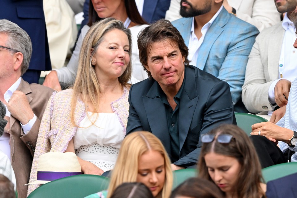 Tom was spotted court-side with Mission Impossible costume designer Heather McQuarrie last week