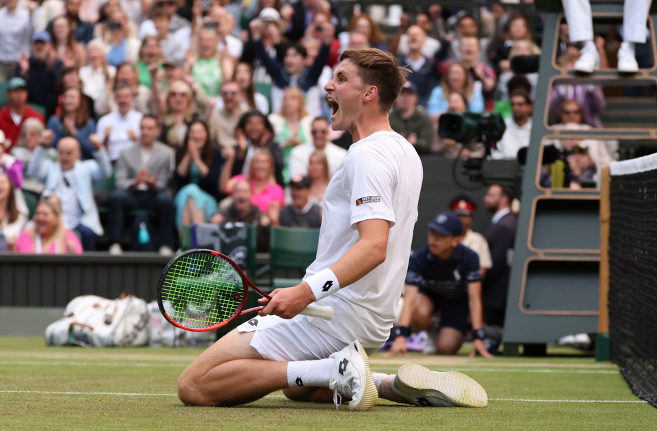 Patten celebrates his incredible comeback win