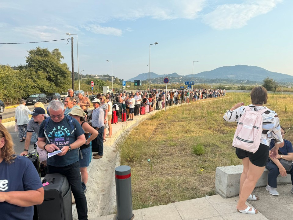 Even more flights have been cancelled over the weekend (pictured: Corfu)