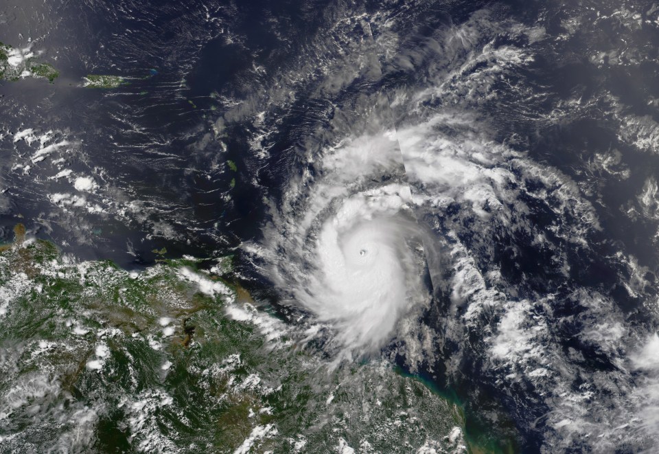 Hurricane Beryl is set to make land in the Caribbean with the 130mph winds (as seen from space yesterday by NASA MODIS satellites)