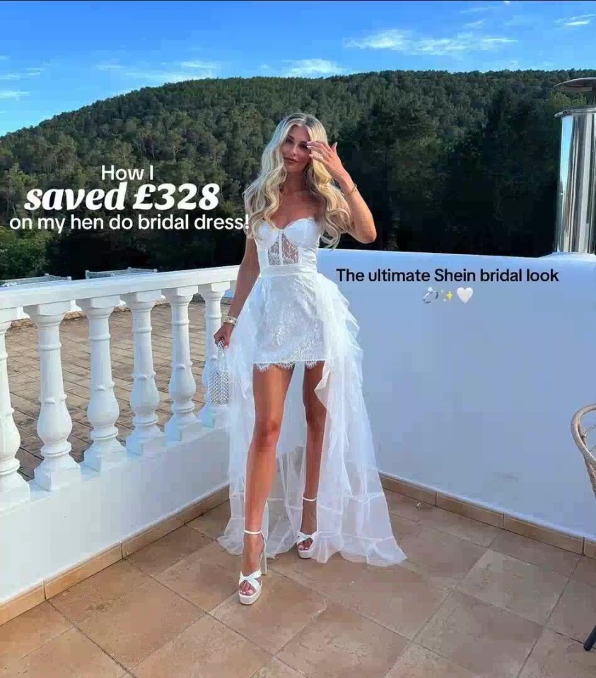 Gorgeous bride-to-be Nicola stunned as she showed off her bargain Shein dress