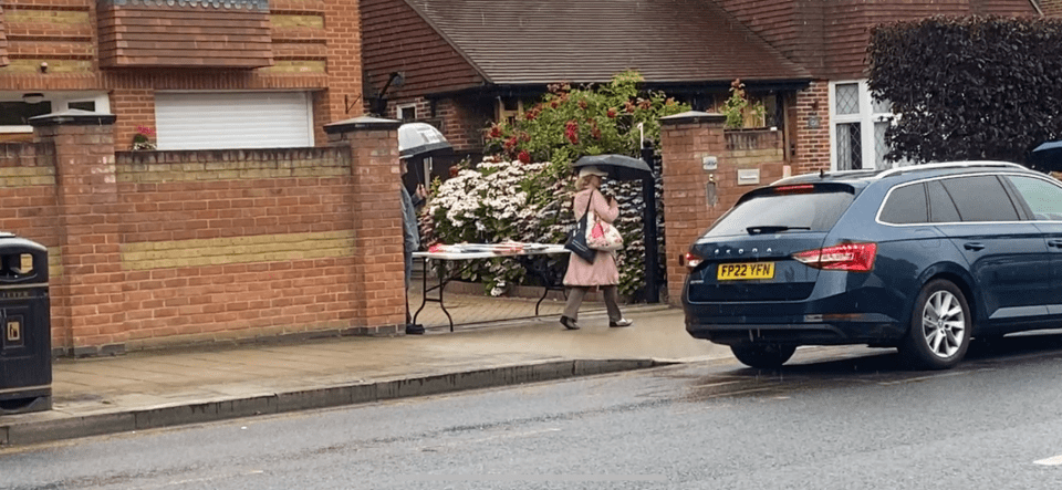 Residents of the road leading up to Wimbledon rent their driveways for coffee shops and stalls