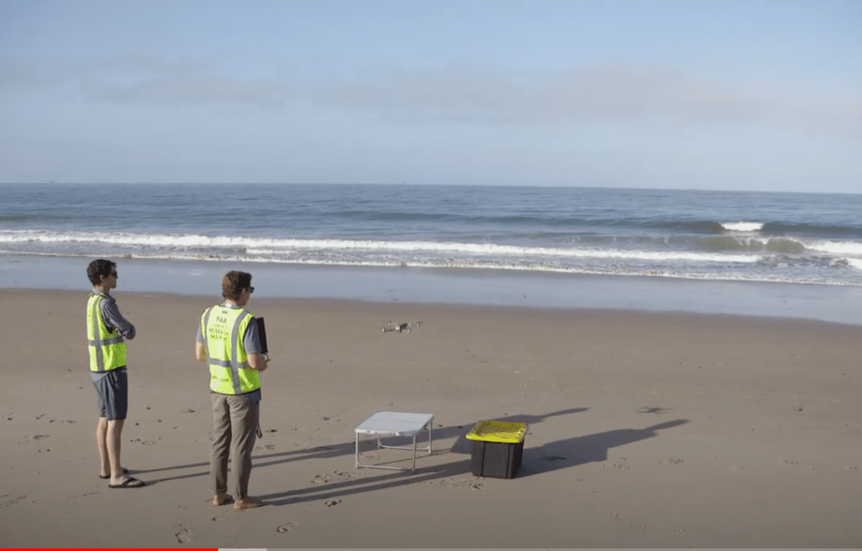 Drones are being flown over the shore to detect sharks