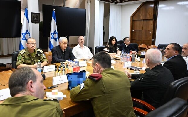 Israeli PM Benjamin Netanyahu huddles with security ministers and military top brass on Sunday night to discuss Golan strike response