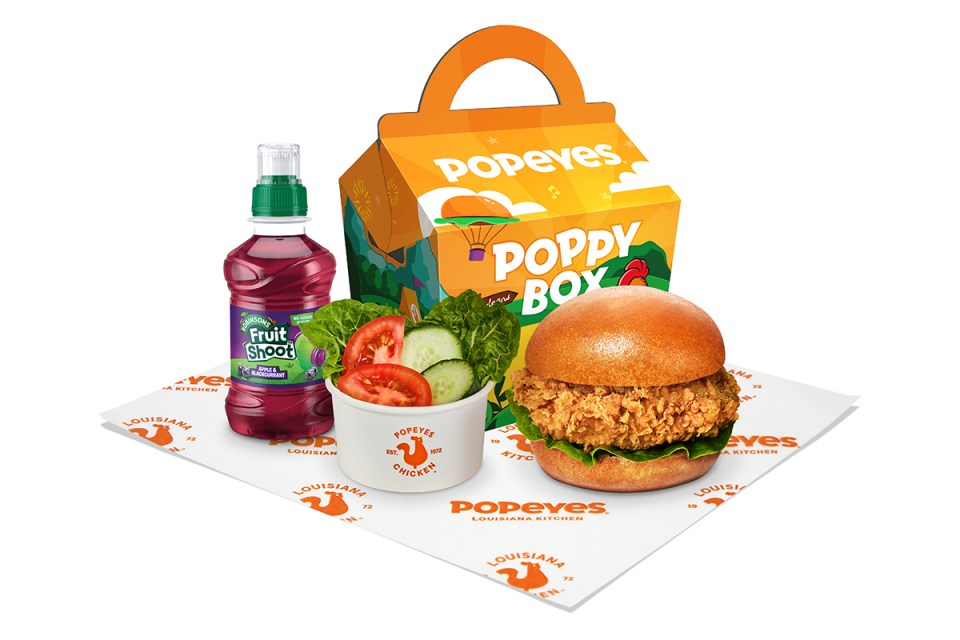 Popeyes has launched a new kids deal costing just £1.99