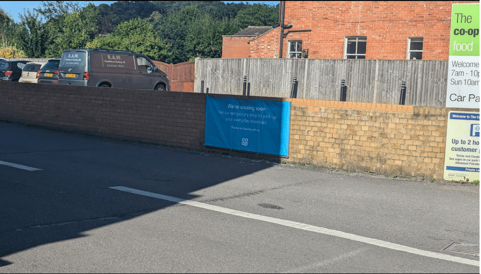 The Crowthorne branch is set to close after a sign was put up nearby