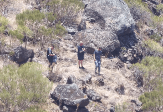 Jay's dad and brother had been searching the Tenerife mountains