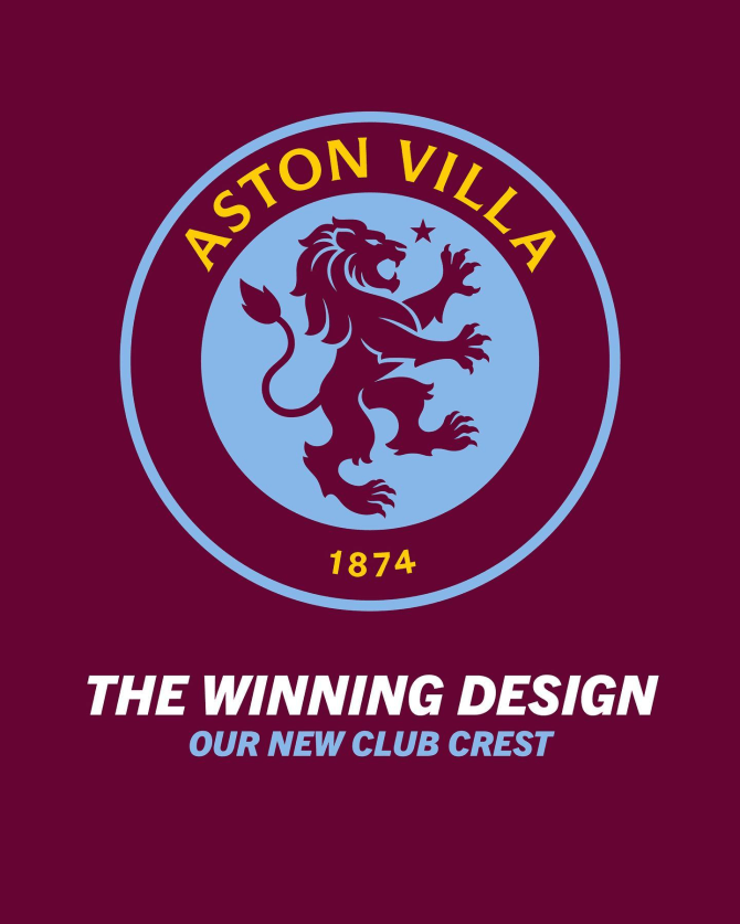 Aston Villa have ditched their crest from last season