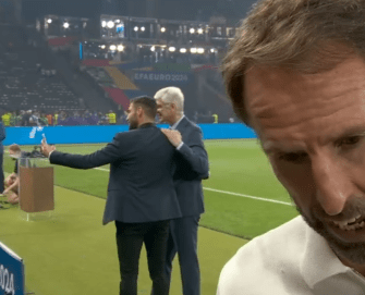 Arsenal legend Arsene Wenger caught the eye of viewers as he took selfies during Southgate's interview