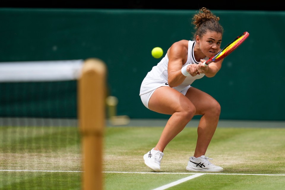 The Italian won the support of the Centre Court crowd... but not the match