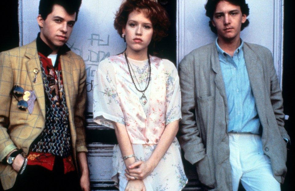 Andrew (right) was in Pretty in Pink with Jon Cryer and Molly Ringwald