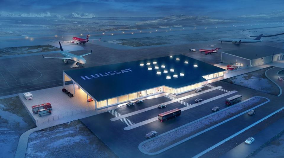 an artist 's impression of the ilulissat airport